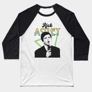 Rick Astley 80s Retro Baseball T-Shirt